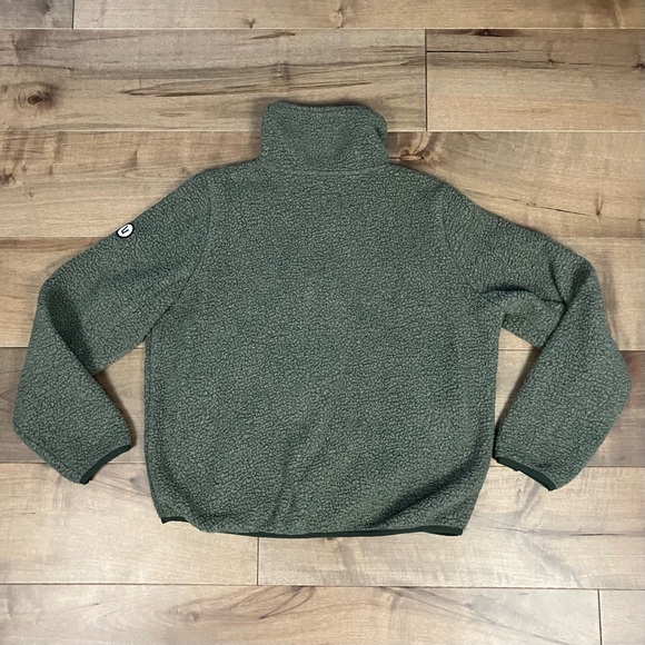 Vuori Women’s Size M Alpine Sherpa Dark Green Full Zip Jacket Mock Neck - Picture 2 of 16